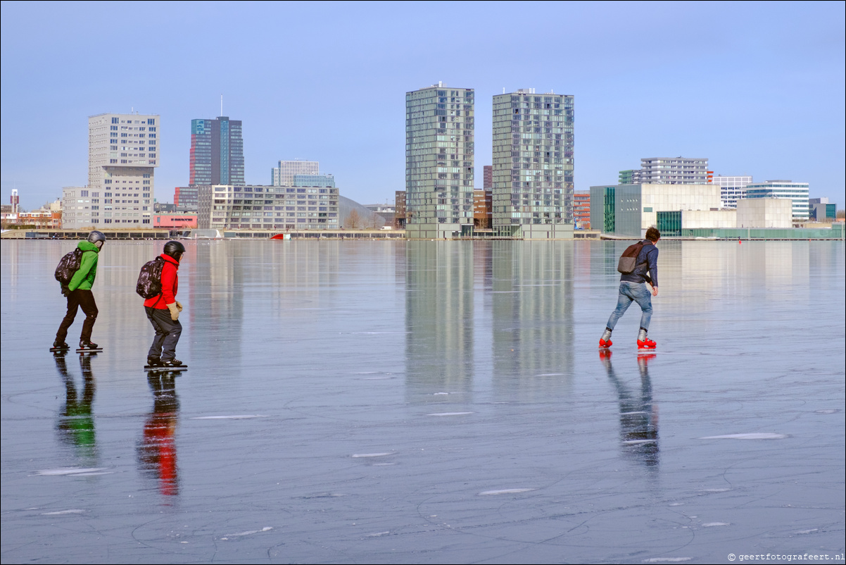 Almere Stad skyline winter