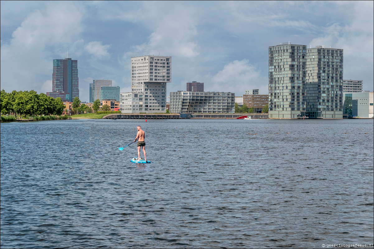 Almere Stad skyline zomer